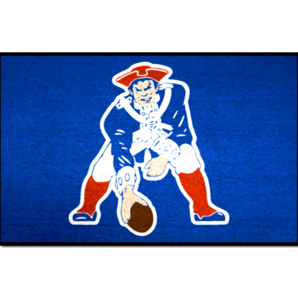 New England Patriots Mat Retro Rugs 19" x 30" NFL 1970's New Carpet Rectangle